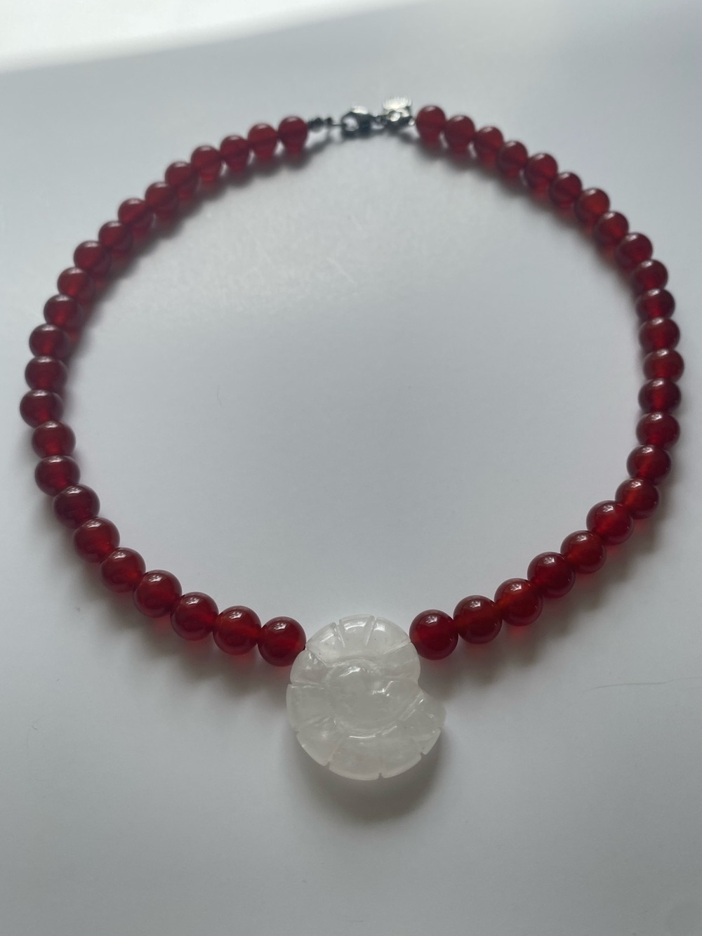 NEW Mayamar Red Beaded Shell Necklace Statement Coastal